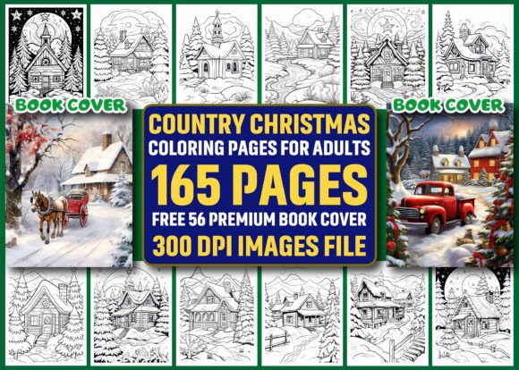 165 Country Christmas Coloring Pages for Modern Bloggers