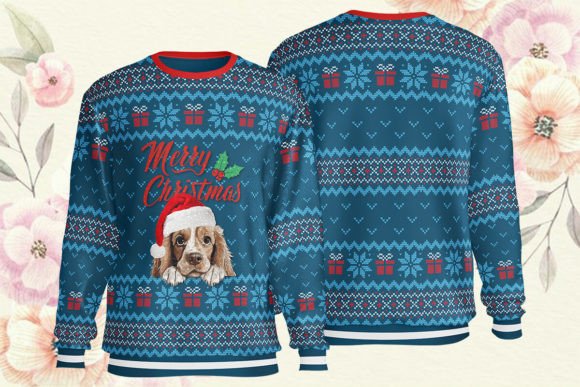 All over Print Ugly Christmas Sweater for T-Shirt Designs