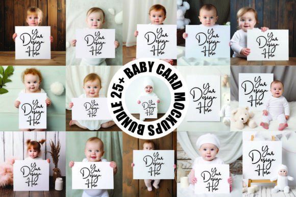 Baby Card Mockups Bundle: Premium Product Mockups for Modern Publishing