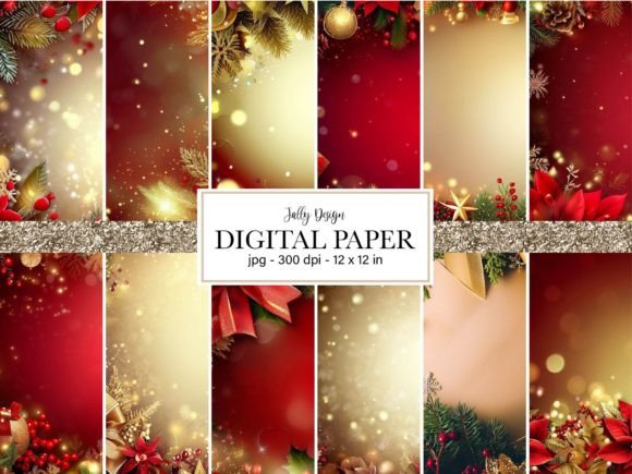 Christmas Background - Digital Paper Review