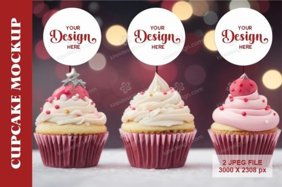 Christmas Cupcake Mockup 15: A Designer's Review of Product Mockups