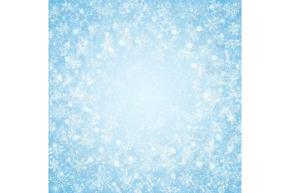 Christmas of Centre Blue Sky Snowflakes for Backgrounds