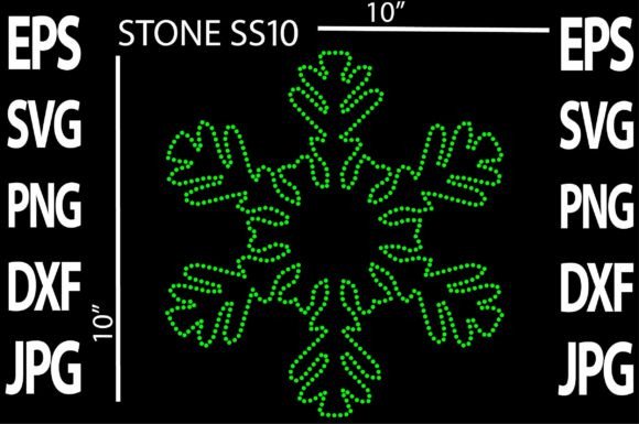 Christmas Rhinestone Template for Crafts and Design