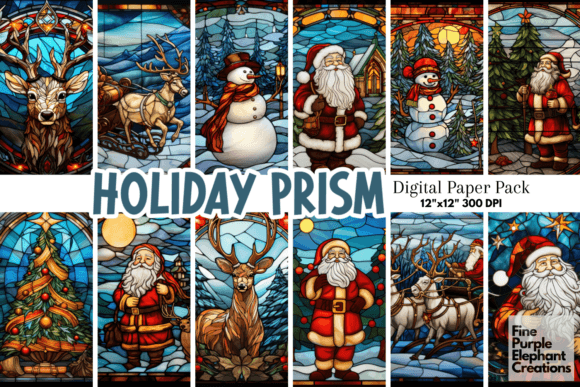 Christmas Stained Glass Holiday Backgrounds Review