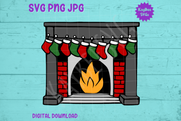 Fireplace with Christmas Stockings SVG: Crafts & Branding Review