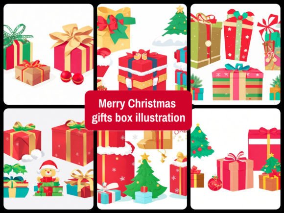 Merry Christmas Gifts Box: Scene Generators for Holiday Branding