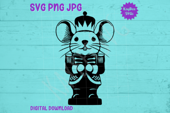 Mouse King Christmas Nutcracker SVG PNG for Crafts