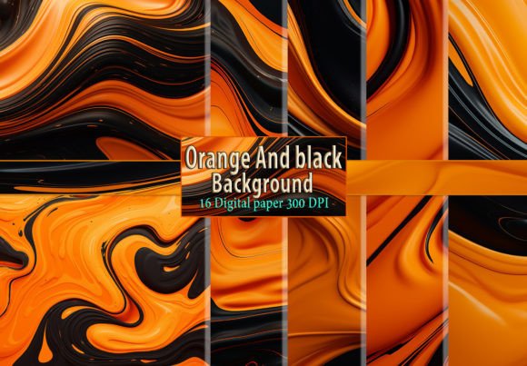 Orange Black Colors Gradient Backgrounds for Modern Editorial