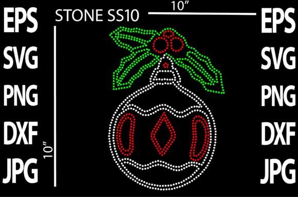 Rhinestone Christmas Vector for Crafts and Blog Design
