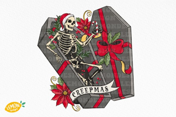 Skeleton Christmas Creepmas Sublimation: A Crafts Designer's Review