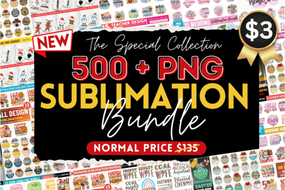The Special Sublimation PNG Bundle for Crafts